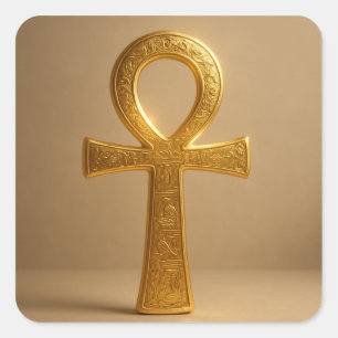 Golden Ankh Oud Egyptisch Symbool Sticker