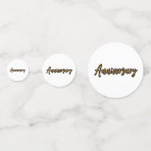 Golden Anniversaire Table Confetti (Devant)