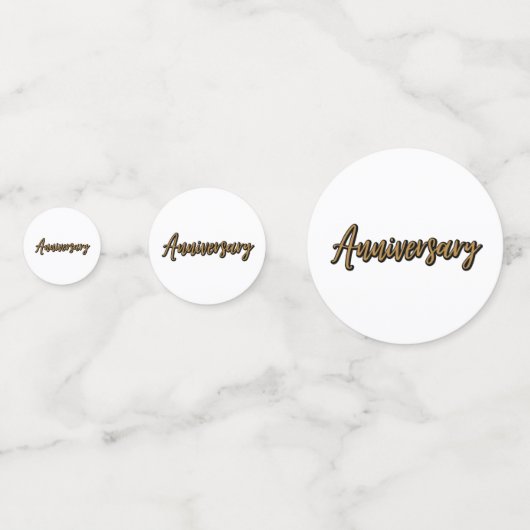 Golden Anniversaire Table Confetti (Devant)