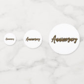 Golden Anniversaire Table Confetti (Derrière)