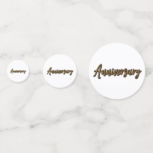 Golden Anniversaire Table Confetti (Derrière)