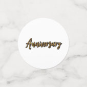 Golden Anniversaire Table Confetti (Petit recto)