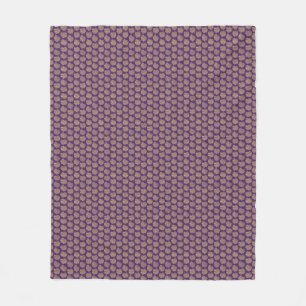 Golden Apples Pattern Paarse Fleece Blanket Deken