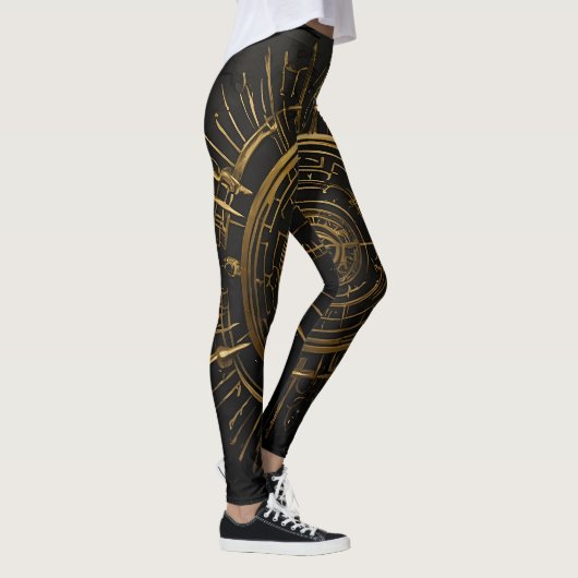 Golden Arcane Symbool Leggings (Rechts)