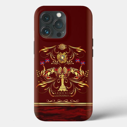 Golden Armenia iPhone/iPad case (Achterkant)