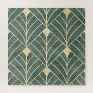 Golden Art Deco: luxe naadloze stijl Legpuzzel