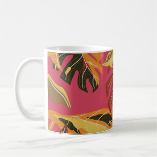 Golden Art Deco Natuur Behang Koffiemok