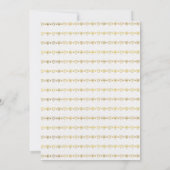 Golden Art Deco Sla de datumkaarten op Save The Date (Achterkant)
