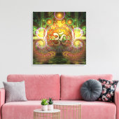 Golden Aum Dreams Canvas (Insitu (Woonkamer))