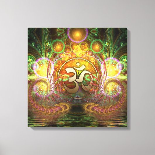 Golden Aum Dreams Canvas Afdruk (Voorkant)