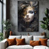 Golden Aura Canvas Afdruk