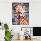 Golden Autumn Fairy Poster (Thuiskantoor)