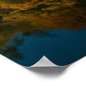 Golden Autumn Forest and Reflection Mirrors Lake Poster (Hoek)