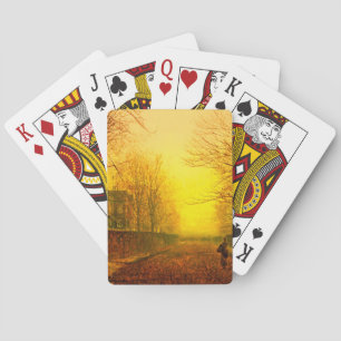Golden Autumn John Atkinson Grimshaw Pokerkaarten