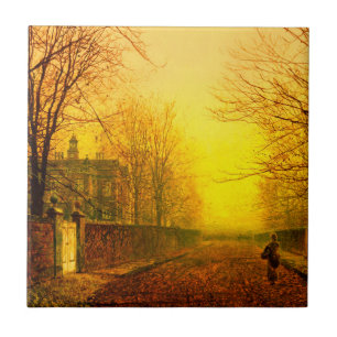 Golden Autumn John Atkinson Grimshaw Tegeltje