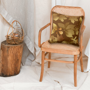 Golden Autumn Leaves Pattern Kussen