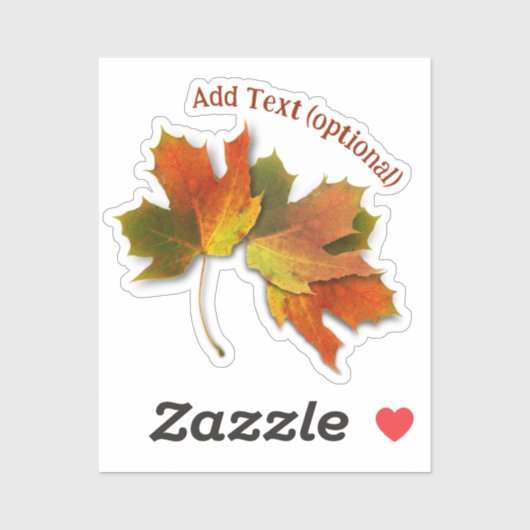 Golden Autumn Leaves Sticker (Vel)