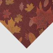 Golden Autumn lekt op aangepaste rode kleuren Tissuepapier (Detail)