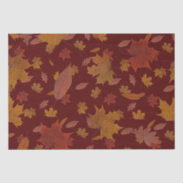 Golden Autumn lekt op aangepaste rode kleuren Tissuepapier
