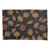 Golden Autumn lekt op zwarte aangepaste kleuren Kussensloop (Voorkant)