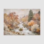 Golden Autumn River Decoupage Tissuepapier (Voorkant)