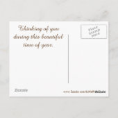 Golden Autumn Trees Briefkaart (Achterkant)