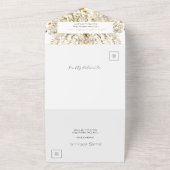 Golden Autumn Waterverf Wildflower Herfst Bruiloft All In One Uitnodiging (Buitenkant)