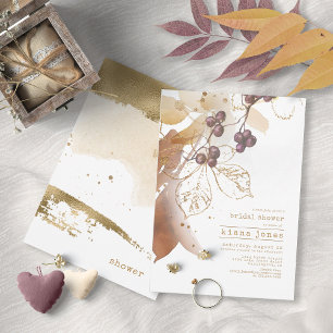 Golden Autumn Wedding Vrijgezellenfeest ID655 Kaart