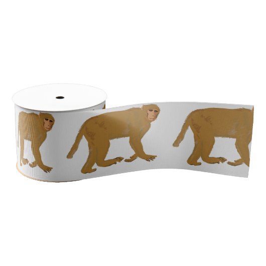 Golden Baboon Monkey Art Grosgrain Lint (Spoel)