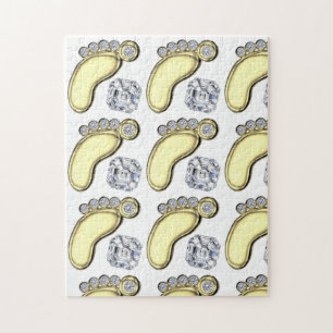 Golden Baby Foot Legpuzzel