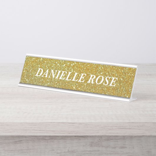 Golden Background Design Bureau Naambordje (Voorkant)