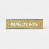 Golden Background Design Bureau Naambordje (Voorkant)