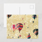 Golden Balloons Briefkaart (Voorkant / Achterkant)