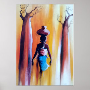 Golden Baobab Zonsondergang: Cultureel Erfgoed en Poster