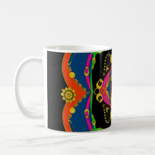 golden barok-, ketting- en gordelpatroon koffiemok