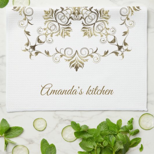 Golden Baroque. Naam. Theedoek (Gevouwen)