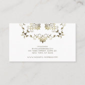 Golden Baroque. Tekst. Visitekaartje (Achterkant)