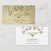 Golden Baroque. Tekst. Visitekaartje (Voorkant / Achterkant)