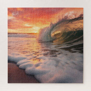Golden Barrel Coastal Fotorealistische Digitale Ku Legpuzzel