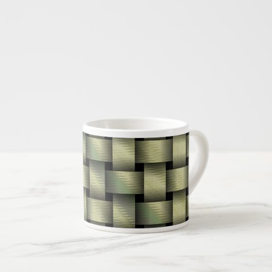 Golden Basket Weave Espresso Kop (Voorkant rechts)