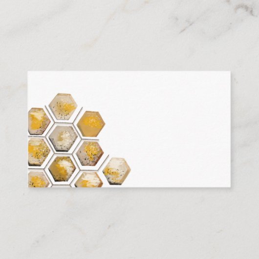 Golden Bee and Eucalyptus Enclosure Card Informatiekaartje (Achterkant)