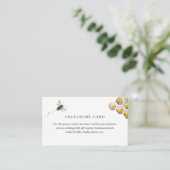 Golden Bee and Eucalyptus Enclosure Card Informatiekaartje (Staand voorkant)