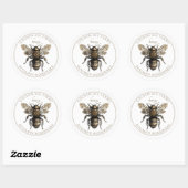 Golden Bee Honey Farms Sticker (Feuille)