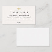 Golden Bee Luier Raffle insert kaart (Voorkant / Achterkant)