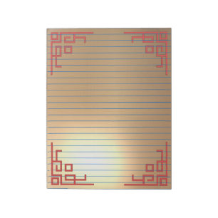 Golden bekleed groot notebook notitieblok