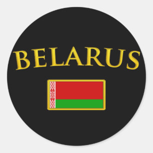Golden Belarus Ronde Sticker