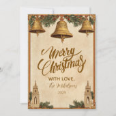  Golden Bells kerst Feestdagenkaart (Voorkant)