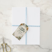 Golden Bells Rustieke Kerst Cadeaulabel (Met Touw)