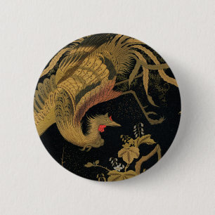 Golden Bird Japans Klassiek Antiek Ronde Button 5,7 Cm