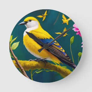 Golden Bird Ronde Klok